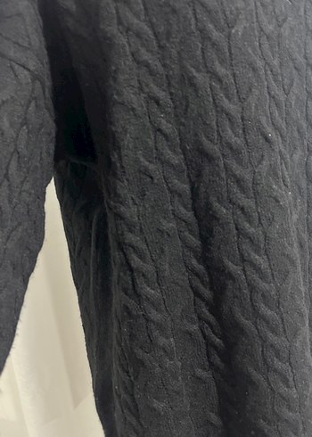 Siyah Kadın Uzun kazak - Görsel 2