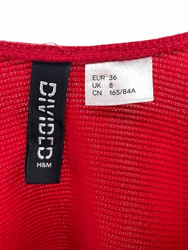 36 Beden kırmızı Renk H&M Kısa Elbise %70 İndirimli.