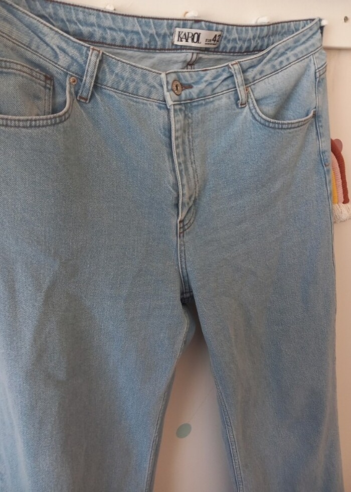 Bol paça normal bel jean  - Görsel 4