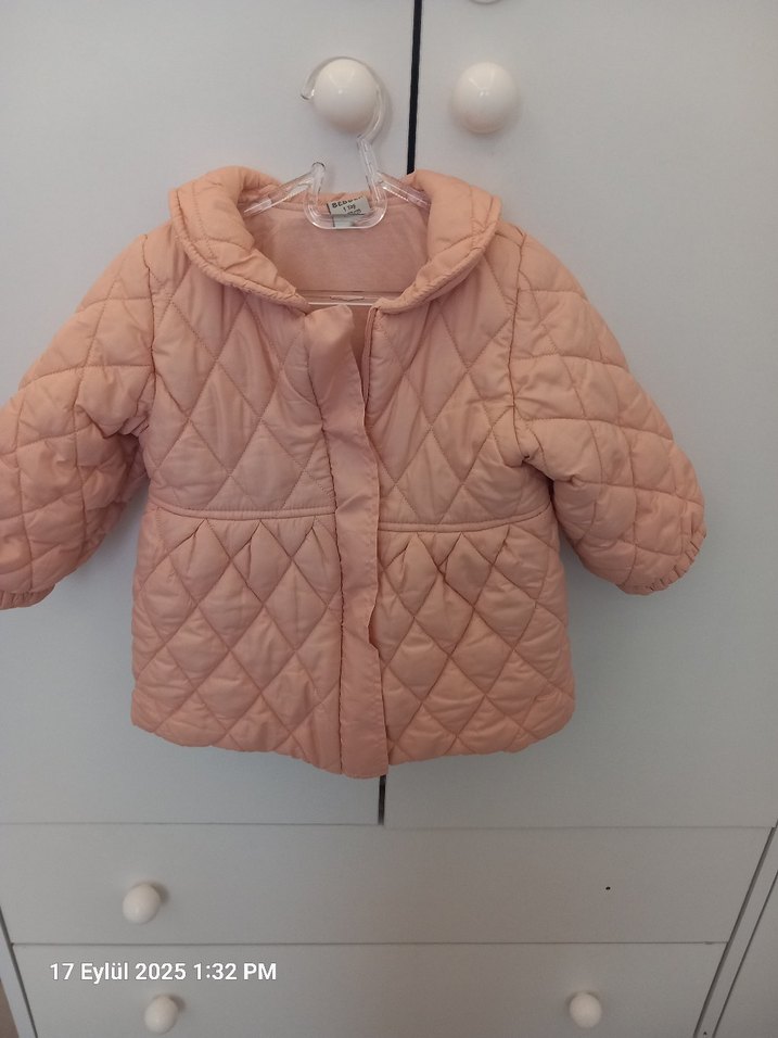 Pembe Kız Çocuk Mont - Görsel 3