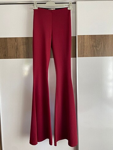 Tayt kumaş İspanyol paça pantolon