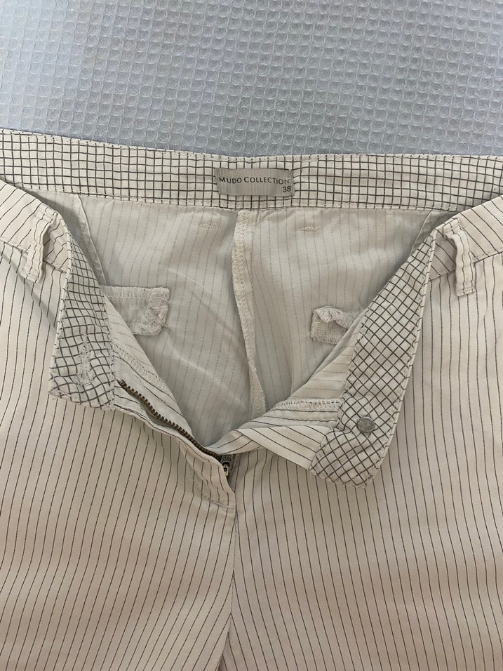 Ekru Dantel Detaylı Slim Jean — görsel 5/8