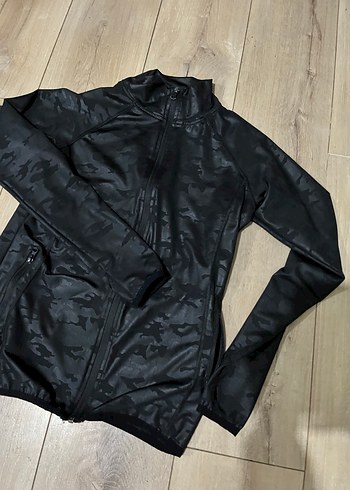 Kadın Pembe Batik Desenli Fermuarlı Spor Ceket - Görsel 2