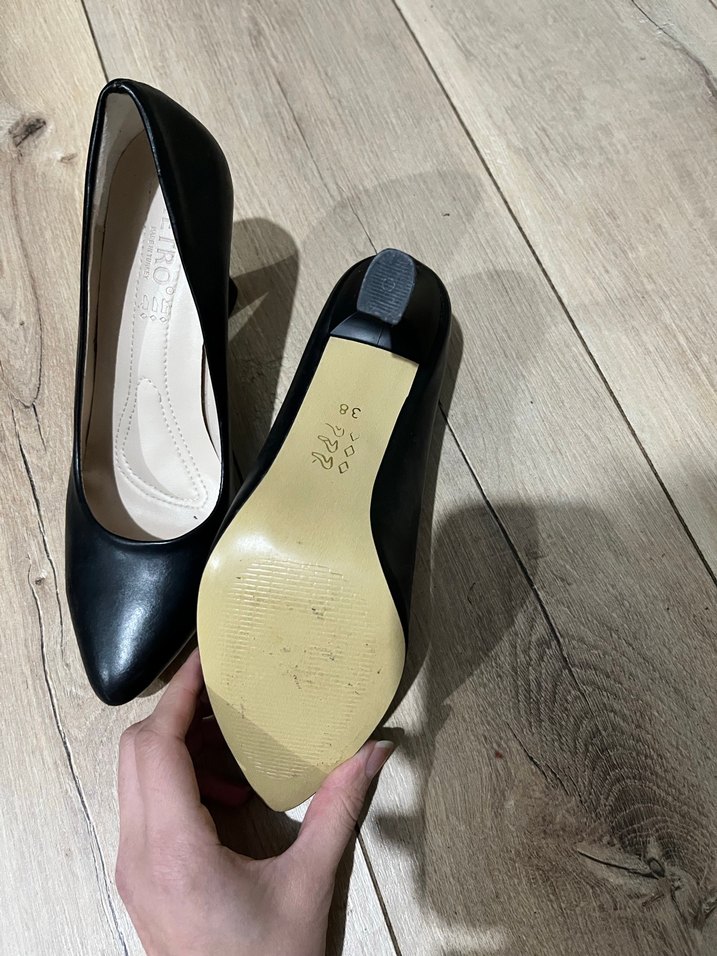 Siyah Modern Klasik Stiletto Topuklu Kadın Ayakkabı - Görsel 2