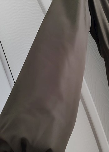 Kahverengi Uzun Kürklü Kadın kaban - Görsel 4