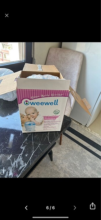 Weewell biberon emzik sterilizatör