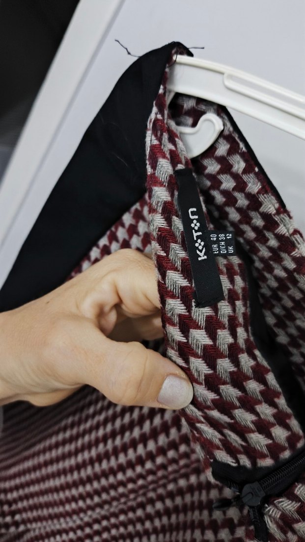 kaz ayağı desen etek - Görsel 2