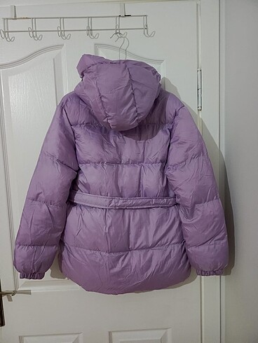 Kapüşonlu Kemerli Kadın Mont - Görsel 2