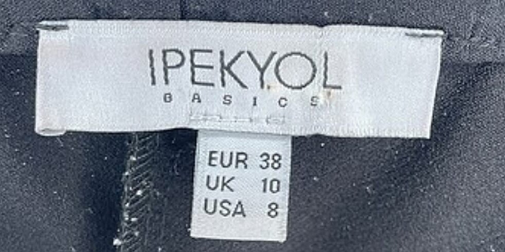 38 Beden siyah Renk İPEKYOL DÜZ KESİM PANTOLON