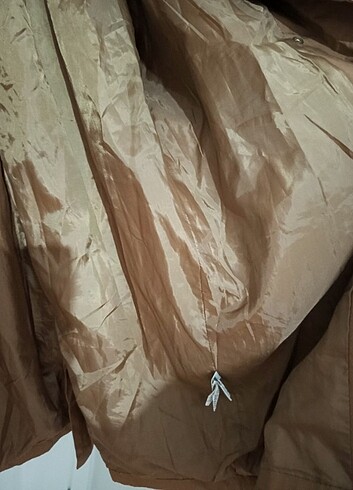 KOTON TARÇIN-KAHVE KEMER VE DÜĞME DETAYLI CEPLİ TRENÇKOT - Görsel 3