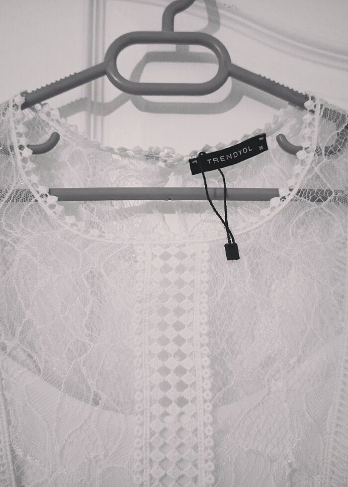 BEYAZ UZUN ELBİSE - Görsel 5