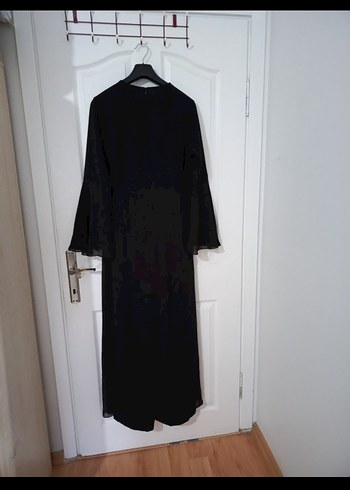 Siyah Uzun Elbise - Görsel 8