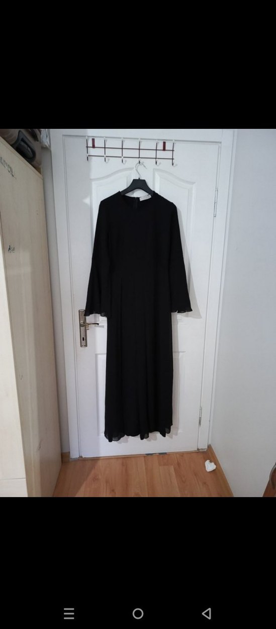 Siyah Uzun Elbise - Görsel 3