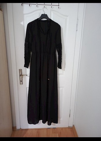 Siyah Uzun Elbise - Görsel 3