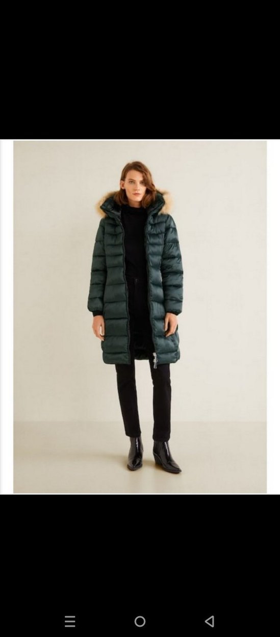 MANGO Kürklü Kapüşonlu Uzun Şişme Mont
Anorak - Görsel 3