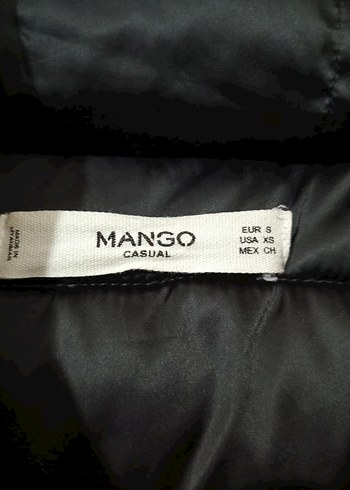 MANGO Kürklü Kapüşonlu Uzun Şişme Mont - Görsel 3