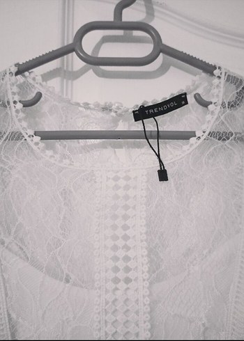 Beyaz Uzun Elbise - Görsel 5