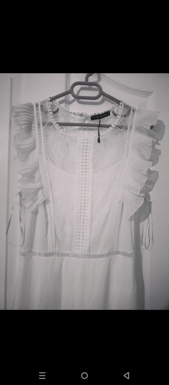 Beyaz Uzun Elbise - Görsel 2