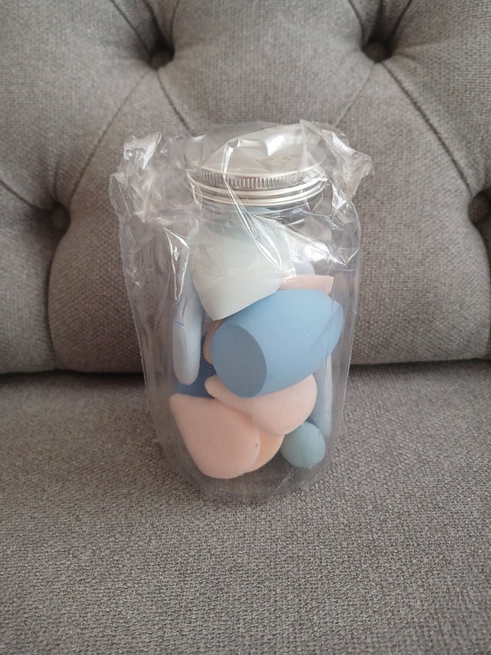 Pastel Renkli Makyaj Süngeri Seti sıfır paketli - Görsel 3