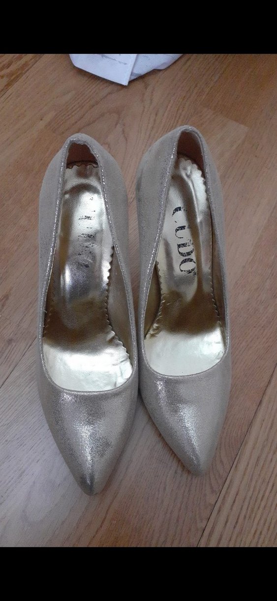 Beyaz Yılan Desenli İnce Topuklu Stiletto - Görsel 2