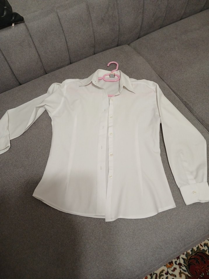 S beden beyaz kadin gomlek - Görsel 3
