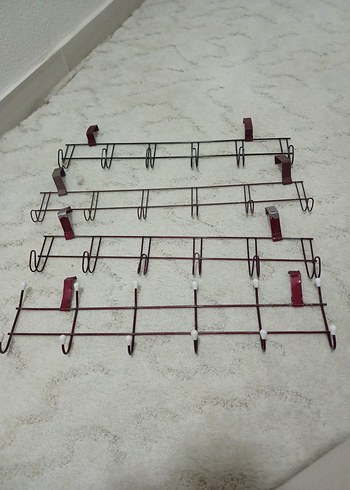 Bordo Metal Askılık Seti 4 adet fiyatı