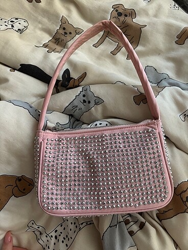 Stradivarius pembe el çantası stradivarius