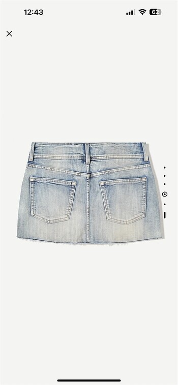 Bershka bershka mini denim sort etek