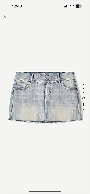 bershka mini denim sort etek