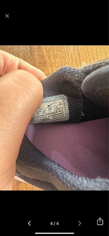 21 Beden lacivert Renk Nike bebek ayakkabı
