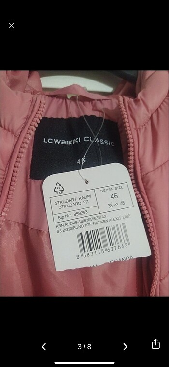 LC Waikiki Lc Waikiki Pembe şişme mont