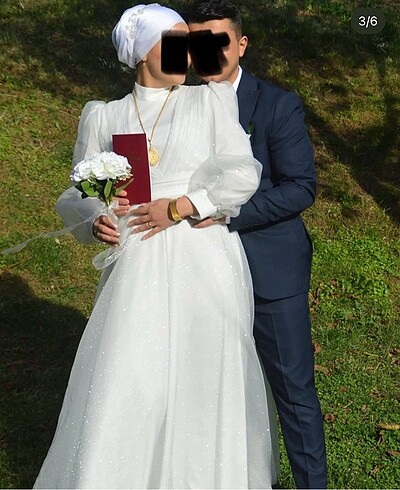 40 Beden Tesettür Nikah elbisesi