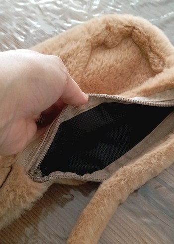 Diğer Bej Peluş Kadın Omuz Çantası