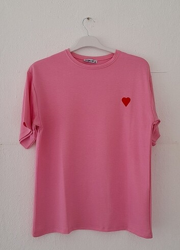 KADIN PEMBE TİŞÖRT