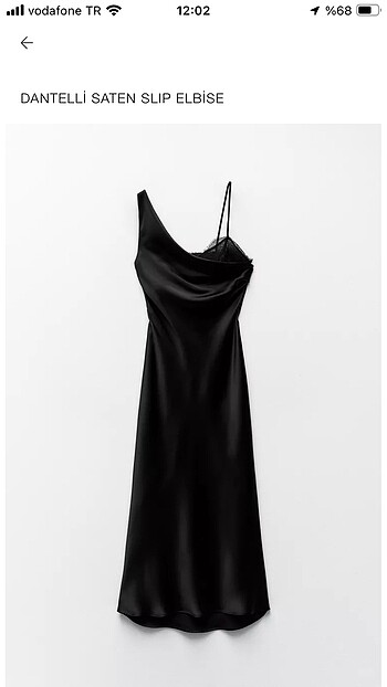 Zara siyah elbise