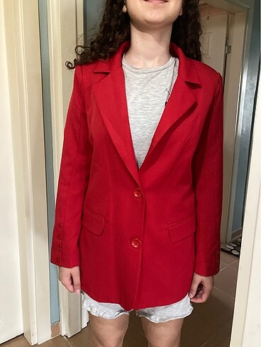 Blazer kırmızı ceket