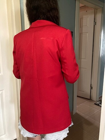 m Beden Blazer kırmızı ceket
