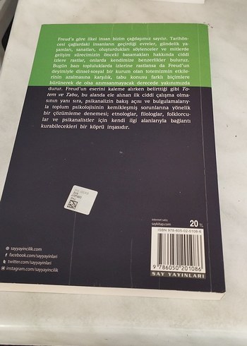 Sigmund Freud - Totem ve Tabu Kitabı - Görsel 2