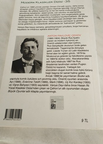 Anton Çehov'dan Vanya Dayı Romanı - Görsel 2