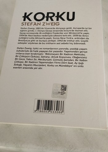 Korku - Stefan Zweig - Görsel 2