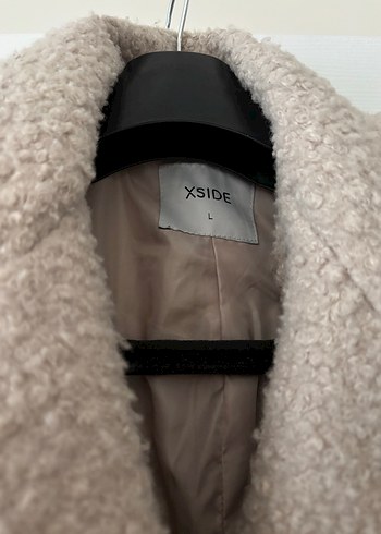 Bej Midi Kadın Kürklü Klasik Palto - Görsel 2