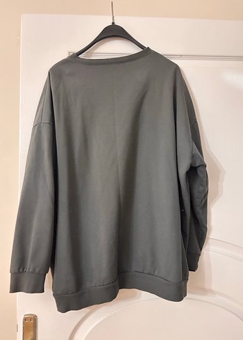 Gri Bohem Baskılı Kadın Sweatshirt - Görsel 4