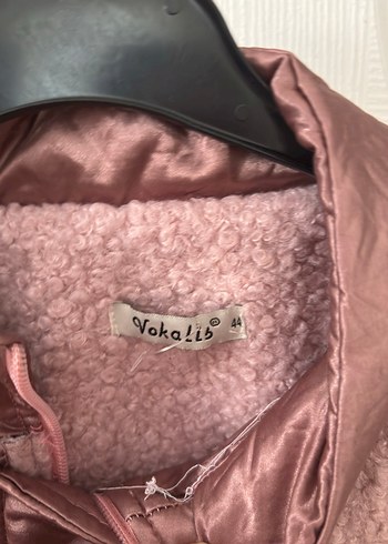 Kadın Pudra Peluş Midi Kaban - Görsel 2