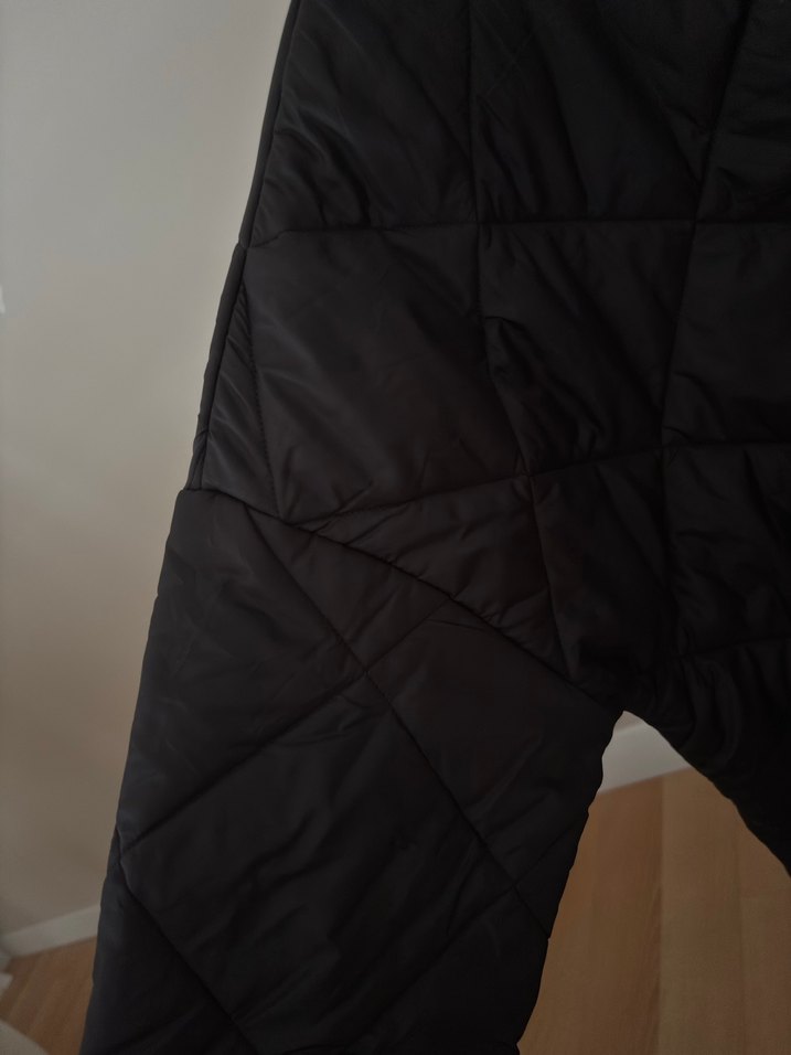 Düğmeli Siyah Uzun Kadın İnce Mont - Görsel 3