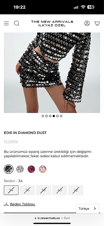 xs Beden siyah Renk New Arrivals pullu mini elbise Orjinal