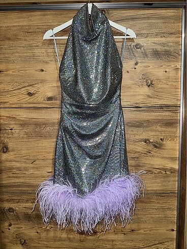 xs Beden ten rengi Renk New Arrivals otrili gri elbise