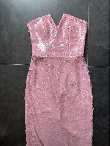 xs Beden pembe Renk Urban Muse pembe payet elbise