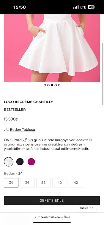 xs Beden beyaz Renk New Arrivals beyaz elbise