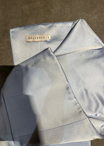 OPULENCE Mavi Uzun Elbise - Görsel 3