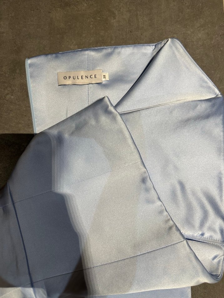 OPULENCE Mavi Uzun Elbise - Görsel 3